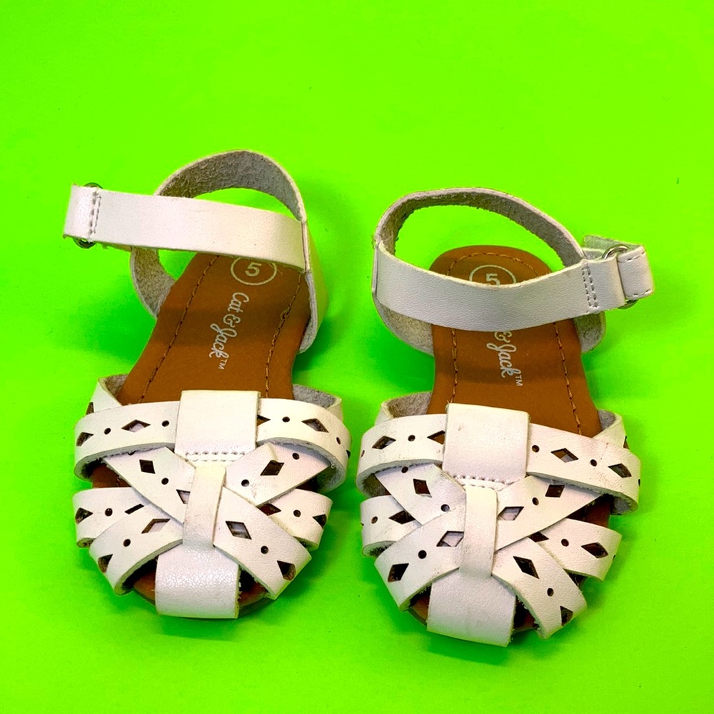 Cat & Jack White Sandals Size 5